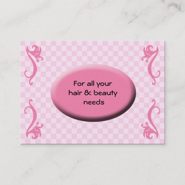 Tarjetas de visita Hair Salon (Anverso)
