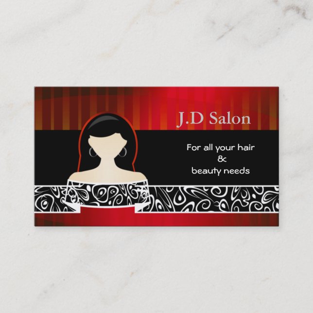 Tarjetas de visita Hair Salon (Anverso)