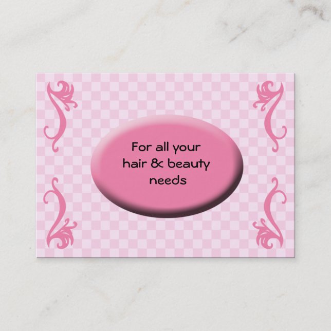 Tarjetas de visita Hair Salon (Anverso)