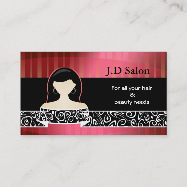Tarjetas de visita Hair Salon (Anverso)
