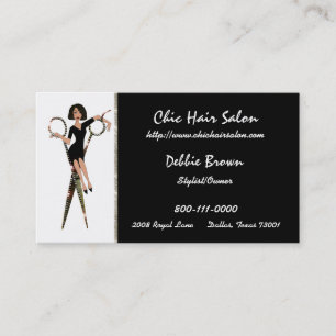 Tarjetas de visita Hair Salon (African American Di