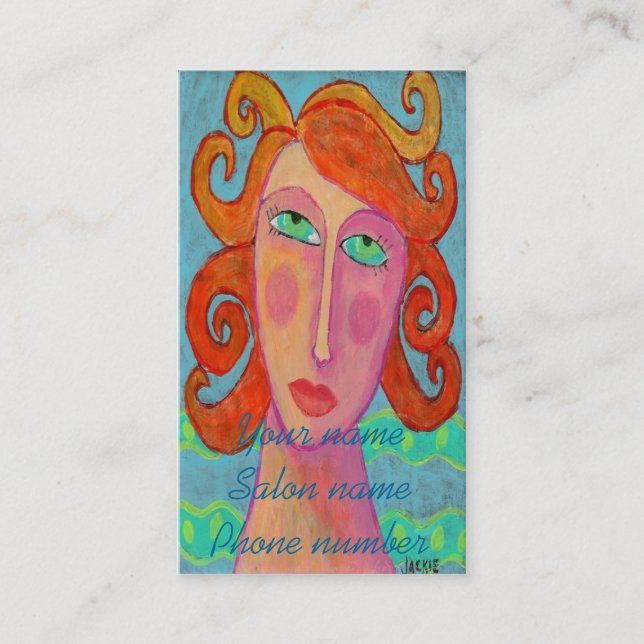 Tarjetas de visita Hair Stylist (Anverso)