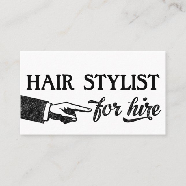 Tarjetas de visita Hair Stylist Business Card - Gu (Anverso)
