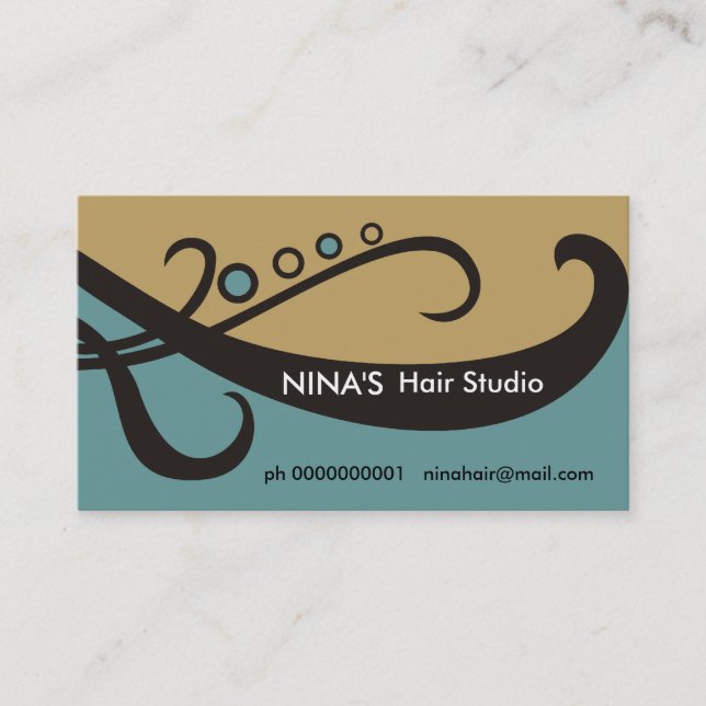 Tarjetas de visita Hairdresser/Hairstylista (Anverso)