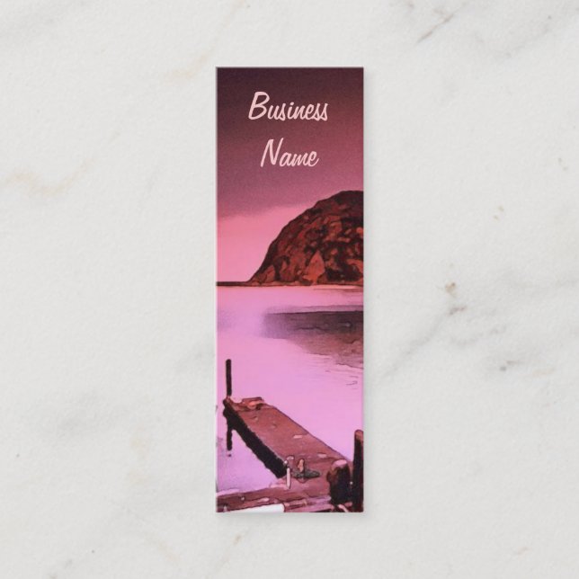 Tarjetas de visita Harbour Hues Bookmark (Anverso)