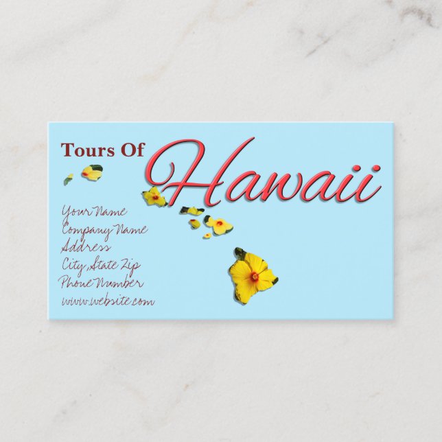 Tarjetas de visita - HAWAII (Anverso)