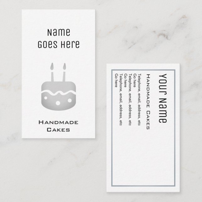 Tarjetas de visita hechas a mano "esenciales" de (Anverso / Reverso)