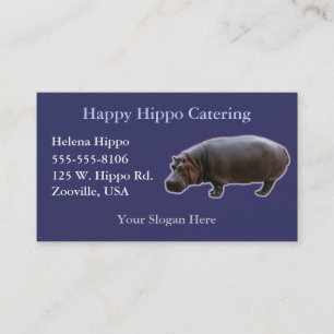 Tarjetas de visita Hippopótamo