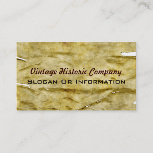 Tarjetas de visita históricas del vintage
