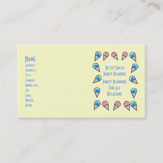 Tarjetas de visita Ice Cream Cone - Personalizable