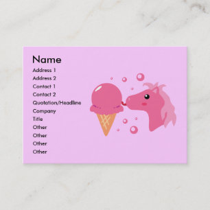 Tarjetas de visita Ice Cream Pony