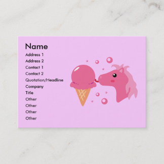 Tarjetas de visita Ice Cream Pony