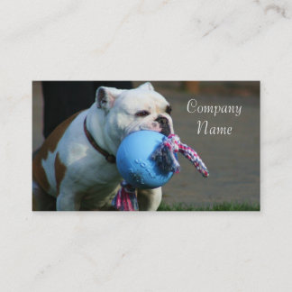 Tarjetas de visita inglesas del bulldog