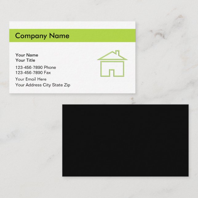 Tarjetas de visita inmobiliaria (Anverso / Reverso)