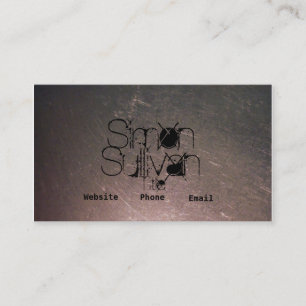 Tarjetas de visita inoxidables rasguñadas