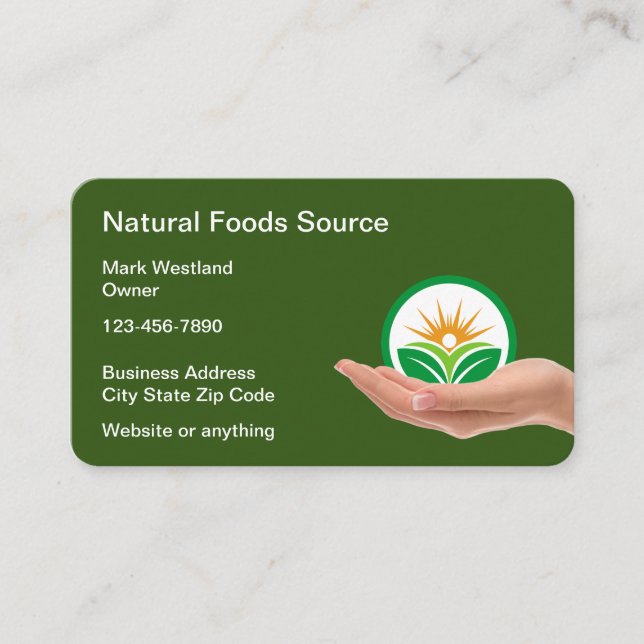 Tarjetas de visita inspiradas en la naturaleza de  (Anverso)
