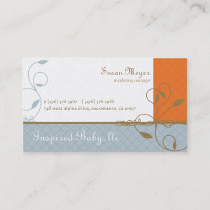 Tarjetas de visita inspiradas para bebés