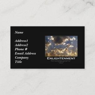 Tarjetas de visita Inspiradora para los cielos nub