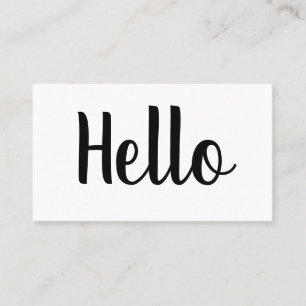 Tarjetas de visita intrépidas minimalistas