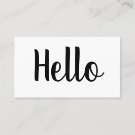 Tarjetas de visita intrépidas minimalistas