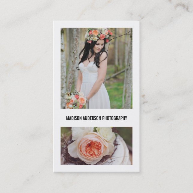 Tarjetas de visita intrépidas mínimas de la (Anverso)