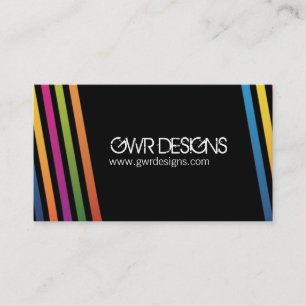 Tarjetas de visita intrépidas y modernas