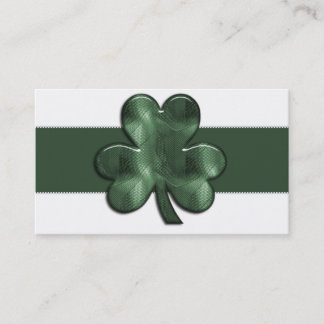 Tarjetas de visita irlandesas del trébol de
