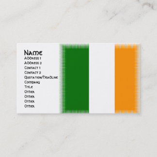 Tarjetas de visita irlandesas únicas del diseño de