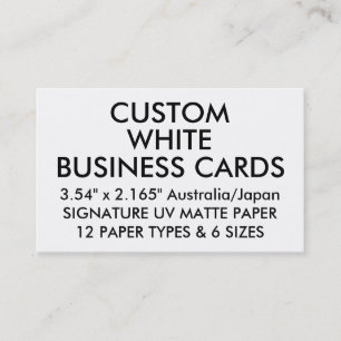 Tarjetas de visita japonesas MATES personalizadas