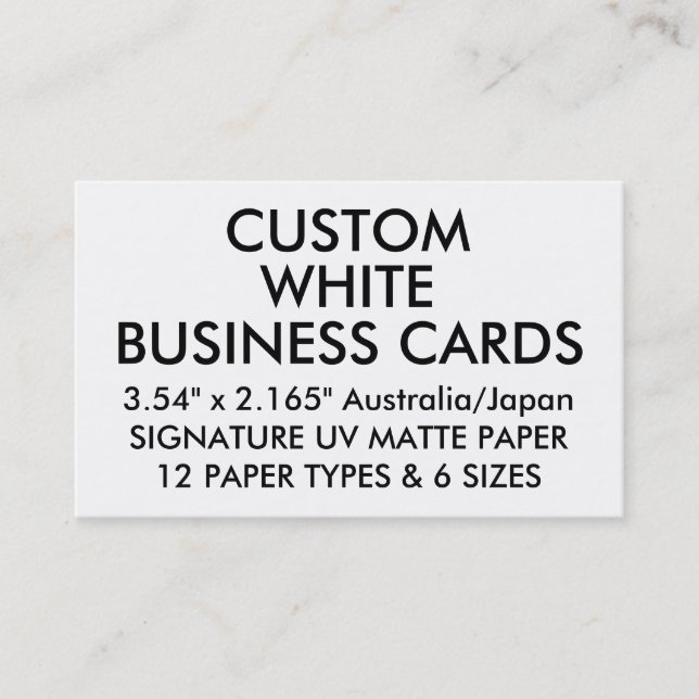 Tarjetas de visita japonesas MATES personalizadas (Anverso)