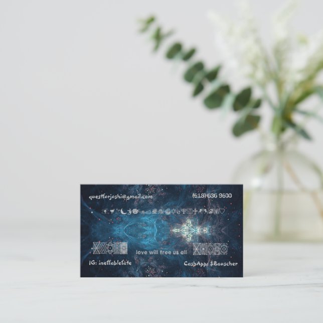 Tarjetas de visita Joshi (Anverso de pie)