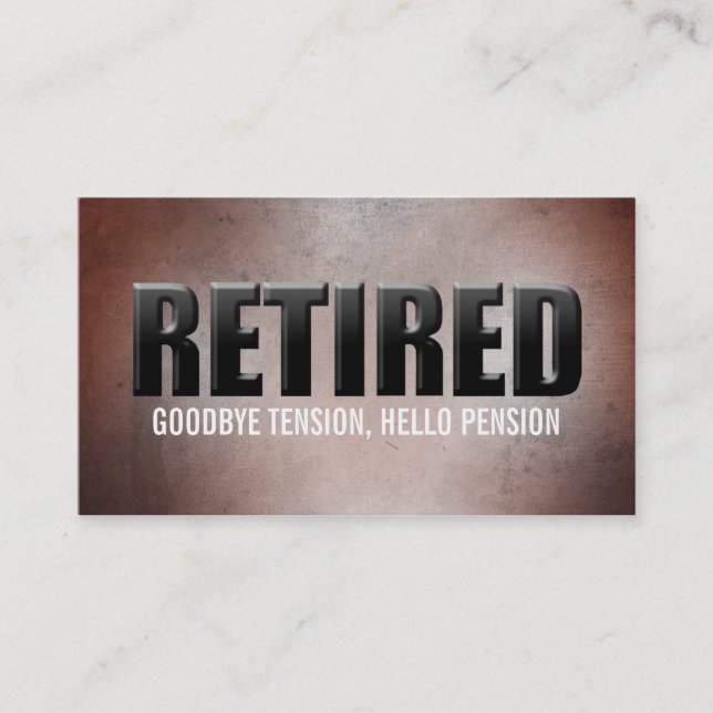 Tarjetas de visita jubiladas (Anverso)