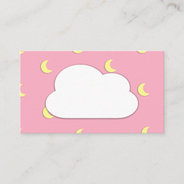 Tarjetas de visita Kawaii Cute Pastel Rainbow (Anverso)