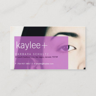 Tarjetas de visita Kaylee's Face [púrpura]