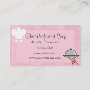 Tarjetas de visita Lady Chef