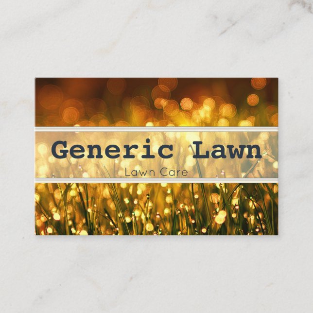 Tarjetas de visita Lawn Care (Anverso)
