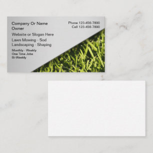 Tarjetas de visita Lawn Mowing