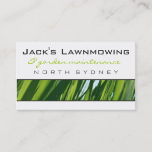 tarjetas de visita > lawnmowing [cal: carbón de