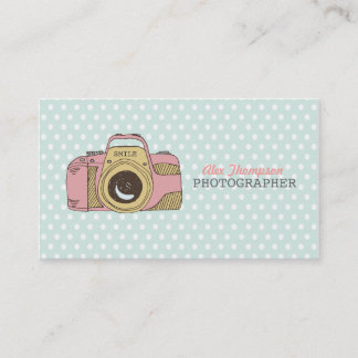 Tarjetas de visita lindas de la fotografía de la