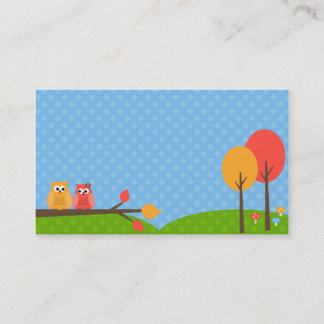 Tarjetas de visita lindas del búho