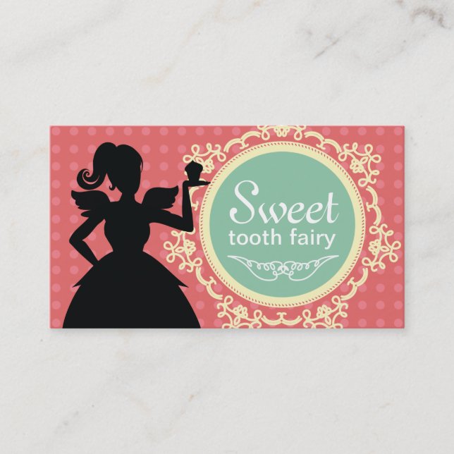 Tarjetas de visita lindas del chica de la (Anverso)