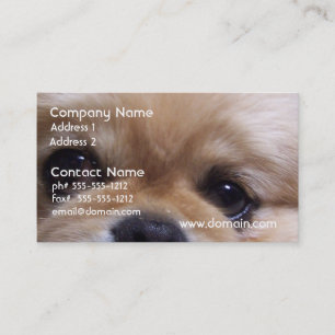 Tarjetas de visita lindas del perrito de Pekingese