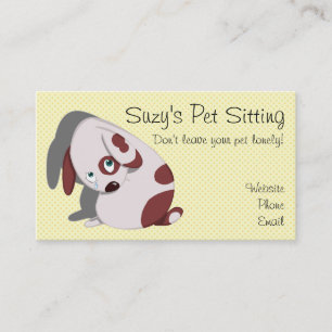 Tarjetas de visita lindas del perro
