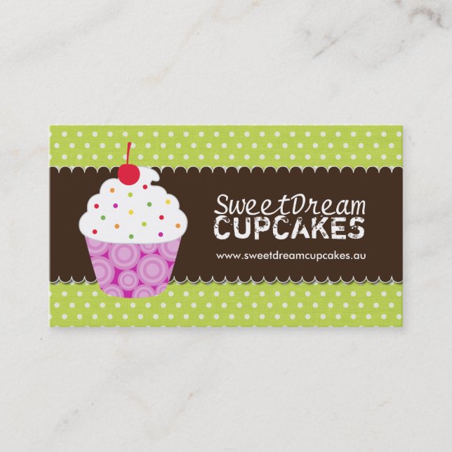 Tarjetas de visita lindas y caprichosas de la (Anverso)
