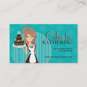Tarjetas de visita lindas y dulces de la panadería