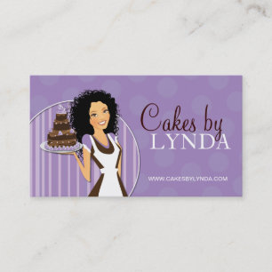 Tarjetas de visita lindas y dulces de la panadería