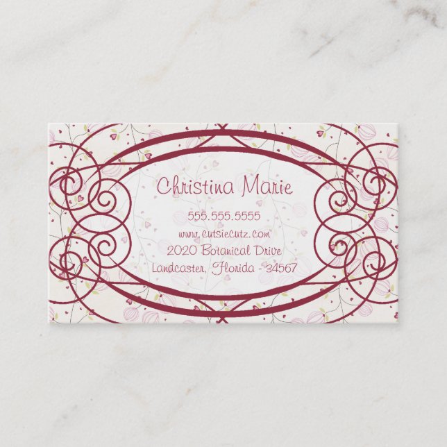 Tarjetas de visita Love Bandit (Anverso)