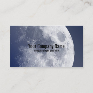 Tarjetas de visita lunares de la luna azul