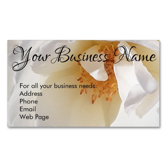 Tarjetas de visita magnética - Autopromoción (Anverso)