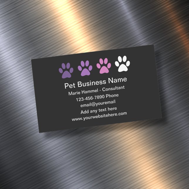 Tarjetas de visita magnética para el Mascota simpl (Subido por el creador)